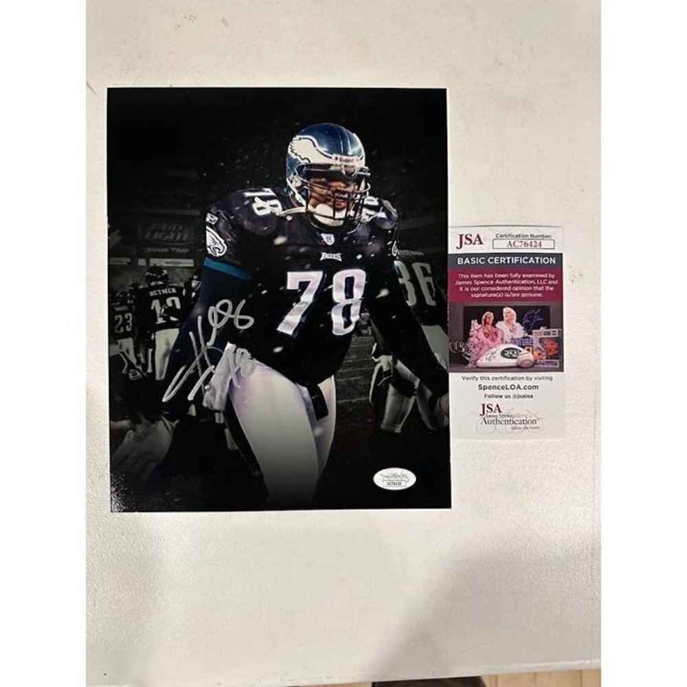 Hollis Thomas signed autographed Philadelphia Eagles 8x10 photo JSA